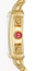 Michele Deco Chronograph 18K Gold - Plated Steel Diamonds Mother - of - Pearl Dial Date Rectangle Womens Watch MWW06A000777 - WAB - Shipping Dept.