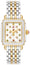 Michele Deco Fleur Special Edition Two - Tone 18K Gold - Plated Stainless Steel Diamonds Mother - of - Pearl Floral Dial Women's Watch MWW06G000039 - WAB - Shipping Dept.