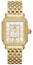 Michele Deco Madison 18K Gold - Plated Steel Diamonds Silver Dial Date Rectangle Womens Watch MWW06T000161 - WAB - Shipping Dept.