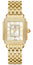 Michele Deco Madison Mid 18K Gold - Plated Steel Diamonds Silver Dial Date Rectangle Womens Watch MWW06G000003 - WAB - Shipping Dept.