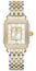 Michele Deco Madison Mid Two - Tone Steel Diamonds Silver Dial Rectangle Womens Watch MWW06G000002 - WAB - Shipping Dept.