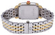 Michele Deco Madison Mid Two - Tone Steel Diamonds Silver Dial Rectangle Womens Watch MWW06G000002 - WAB - Shipping Dept.