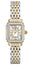 Michele Deco Madison Mini Two - Tone Steel Diamonds Mother - of - Pearl Dial Rectangle Womens Watch MWW06D000172 - Watches & Beyond
