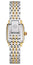 Michele Deco Madison Mini Two - Tone Steel Diamonds Mother - of - Pearl Dial Rectangle Womens Watch MWW06D000172 - Watches & Beyond