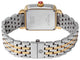 Michele Deco Madison Two - Tone Steel Diamonds Silver Dial Date Rectangle Womens Watch MWW06T000144 - WAB - Shipping Dept.