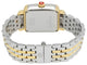 Michele Deco Madison Two - Tone Steel Diamonds Silver Dial Date Rectangle Womens Watch MWW06T000147 - WAB - Shipping Dept.