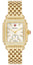 Michele Deco Mid Gold - Plated Steel Diamond Mother of Pearl Dial Rectangle Womens Watch MWW06V000124 - WAB - Shipping Dept.