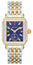 Michele Deco Mid Two - Tone Steel Diamonds Blue Lapis Dial Rectangle Womens Watch MWW06V000125 - WAB - Shipping Dept.