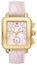 Michele Deco Sport Chronograph Pink Mother - of - Pearl Rectangle Dial Pink Leather Women's Watch MWW06K000068 - WAB - Shipping Dept.