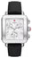 Michele Deco Sport Chronograph Silver Rectangle Dial Black Silicone Women's Watch MWW06K000071 - WAB - Shipping Dept.