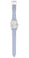 Michele Deco Sport Mid Stainless Steel Silver Dial Pastel Blue Silicone Strap Rectangle Womens Watch MWW06H000006 - Watches & Beyond