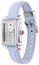 Michele Deco Sport Mid Stainless Steel Silver Dial Pastel Blue Silicone Strap Rectangle Womens Watch MWW06H000006 - Watches & Beyond