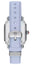 Michele Deco Sport Mid Stainless Steel Silver Dial Pastel Blue Silicone Strap Rectangle Womens Watch MWW06H000006 - Watches & Beyond