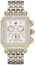 Michele Deco XL Diamond Chronograph Day/Date Two - Tone Stainless Steel Womens Watch MWW06Z000013 - WAB - Shipping Dept.