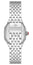 Michele Meggie Stainless Steel Square Mother - of - Pearl Dial Diamonds Womens Watch MWW33B000008 - Watches & Beyond