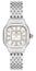 Michele Meggie Stainless Steel Square Mother - of - Pearl Dial Diamonds Womens Watch MWW33B000008 - Watches & Beyond
