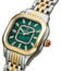 Michele Meggie Two - Tone Stainless Steel Green Mother - of - Pearl Dial Diamonds Womens Watch MWW33B000018 - Watches & Beyond