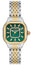 Michele Meggie Two - Tone Stainless Steel Green Mother - of - Pearl Dial Diamonds Womens Watch MWW33B000018 - Watches & Beyond