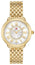 Michele Serein Mid Diamonds Silver Dial 18K Gold - Plated Steel Womens Watch MWW21B000160 - Watches & Beyond