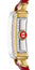 Michele Special Edition Deco Madison Mini Red Mother - of - Pearl Dial Diamonds Red Leather Strap Women's Watch MWW06D000170 - Watches & Beyond