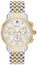 Michele Sport Sail Chronograph Diamonds Mother of Pearl Dial Date Two - Tone Stainless Steel Womens Watch MWW01C000142 - WAB - Shipping Dept.