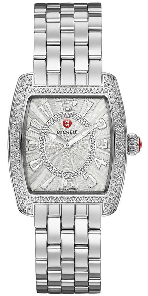 Michele Urban Mini Stainless Steel Silver Dial Diamonds Women's Watch MWW02A000572 - WAB - Shipping Dept.