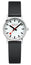 Mondaine Classic Stainless Steel White Dial Black Vegan Leather Strap Quartz Womens Watch A658.30323.11SBB - WAB - Shipping Dept.