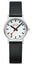 Mondaine Classic Stainless Steel White Dial Black Vegan Leather Strap Quartz Womens Watch A658.30323.16SBB - WAB - Shipping Dept.