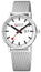 Mondaine EVO2 Stainless Steel Mesh White Dial Date Quartz Mens Watch MSE.40210.SM - WAB - Shipping Dept.