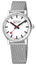 Mondaine EVO2 Stainless Steel Mesh White Dial Quartz Unisex Watch MSE.35110.SM - WAB - Shipping Dept.