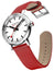 Mondaine EVO2 Stainless Steel White Dial Red Leather Strap Quartz Unisex Watch MSE.35110.LC - WAB - Shipping Dept.