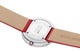 Mondaine Giant Backlight Stainless Steel White Dial Red Leather Strap Quartz Womens Watch MSX.3511B.LC - WAB - Shipping Dept.