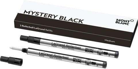 Montblanc 2 Ink Refills for Meisterstuck LeGrand Rollerball Pen Mystery Black Medium 105164 - WAB - Shipping Dept.