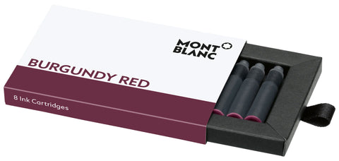 Montblanc Ink Cartridges Burgundy Red 8 Pack 105199 - WAB - Shipping Dept.