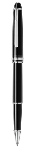 Montblanc Meisterstuck Black Resin Platinum - Coated Classique Rollerball Pen 132445 - Watches & Beyond