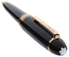 Montblanc Meisterstuck Black Resin Rose Gold - Coated LeGrand Ballpoint Pen 132482 - Watches & Beyond