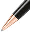 Montblanc Meisterstuck Black Resin Rose Gold - Coated LeGrand Ballpoint Pen 132482 - Watches & Beyond
