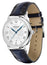 Montblanc Star Legacy Automatic Stainless Steel Silver Dial Blue Leather Strap Date Mens Watch 131209 - Watches & Beyond