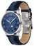 Montblanc Star Legacy Full Calendar Automatic Stainless Steel Blue Dial Blue Leather Strap Day/Date Month Moonphase Mens Watch 130967 - Watches & Beyond
