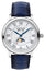 Montblanc Star Legacy Full Calendar Automatic Stainless Steel White Dial Blue Leather Strap Day/Date Month Moonphase Mens Watch 128676 - Watches & Beyond