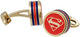 Montegrappa DC Comics Superheroes Superman Gold Plated, Red & Blue Cufflinks IDDCCLYB - WAB - Shipping Dept.