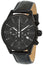 Montegrappa Fortuna Chronograph Black Dial Black PVD Steel Black Leather Strap Quartz Men's Watch IDFOWCLG - WAB - Shipping Dept.