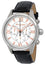 Montegrappa Fortuna Chronograph Date White Dial Black Leather Band Quartz Men's Watch IDFOWCLR - WAB - Shipping Dept.