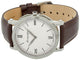 Montegrappa Nerouno Slim White Dial Brown Leather Strap Quartz Men's Watch IDNMWAIW - WAB - Shipping Dept.