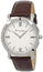 Montegrappa Nerouno Slim White Dial Brown Leather Strap Quartz Men's Watch IDNMWAIW - WAB - Shipping Dept.