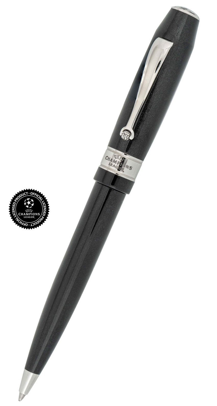 Montegrappa UCL Trophy Black Resin & Stainless Steel Ballpoint Pen ISUTRBAC - WAB - Shipping Dept.