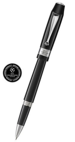 Montegrappa UCL Trophy Black Resin & Stainless Steel Rollerball Pen ISUTRRAC - WAB - Shipping Dept.