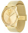 Movado Bold Gold - Tone Stainless Steel Gold Dial Mesh Band Quartz Mens Watch 3600373 - WAB - Shipping Dept.