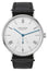 NOMOS Glashutte Ludwig 38 Manual Wind Stainless Steel White/Silver Dial Black Leather Strap Mens Watch 234 - Watches & Beyond