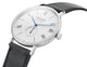 NOMOS Glashutte Ludwig Neomatik 41 Date Automatic Stainless Steel White/Silver Dial Black Leather Strap Mens Watch 262 - Watches & Beyond